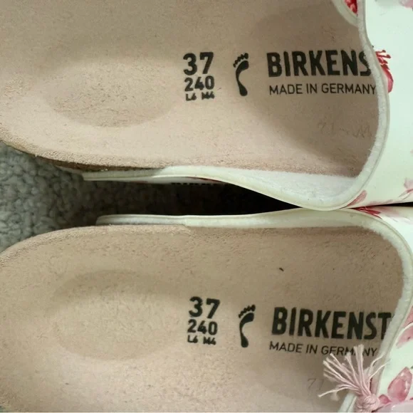 NWT Birkenstock Arizona Womens Blossom White Birko-Flo - Picture 9 of 9